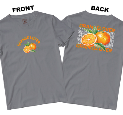 Cotton Shirt: Orange Lover (Front and Back)