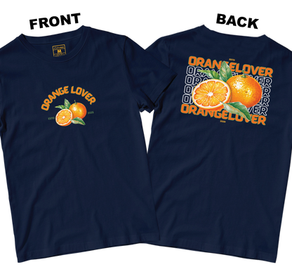 Cotton Shirt: Orange Lover (Front and Back)