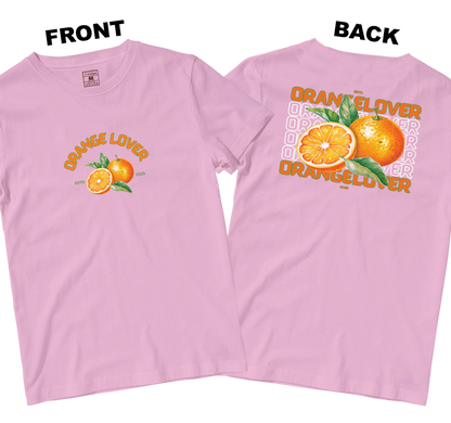 Cotton Shirt: Orange Lover (Front and Back)