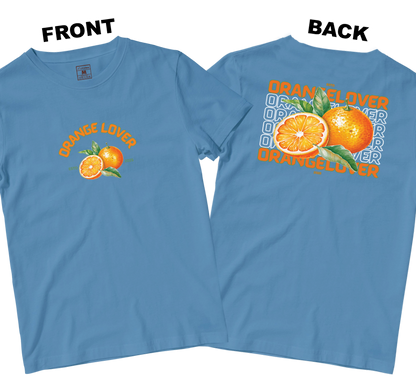 Cotton Shirt: Orange Lover (Front and Back)