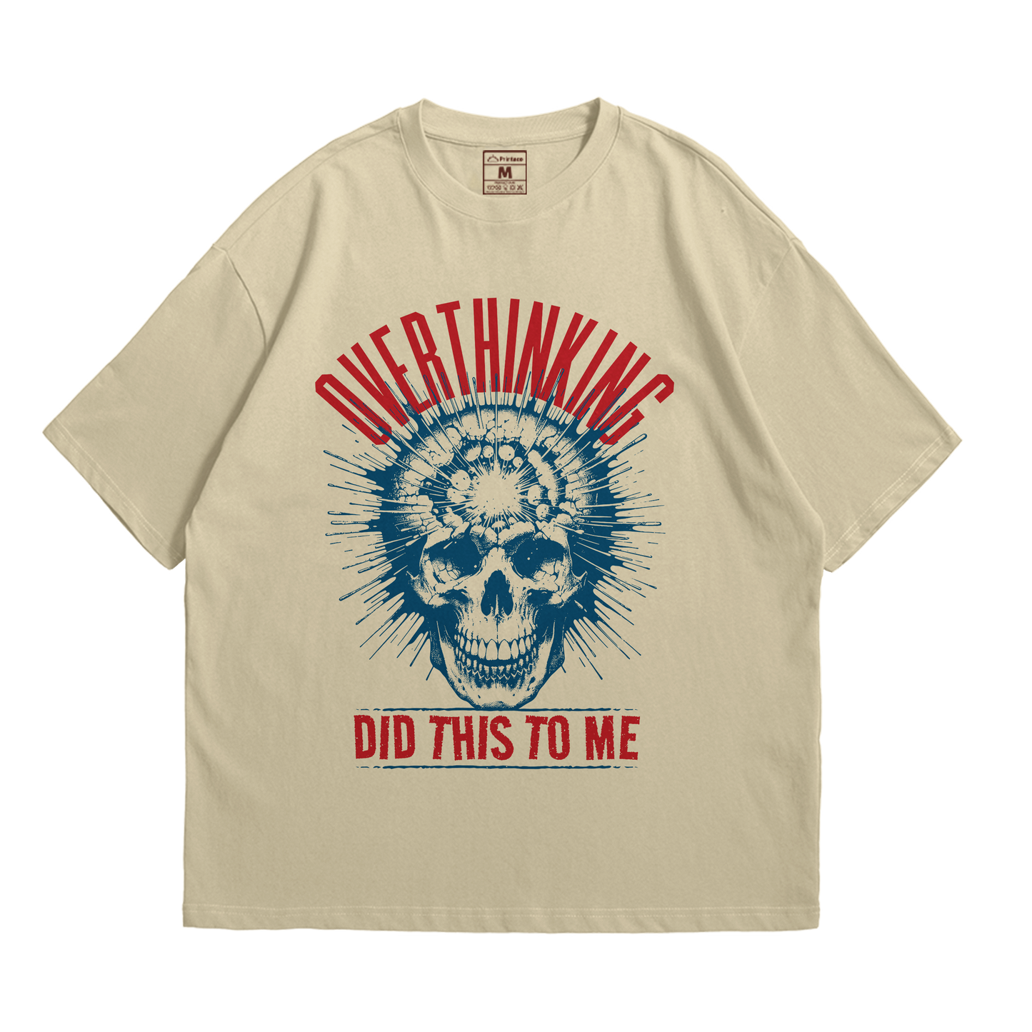 Premium Oversized Cotton Shirt: Overthinking