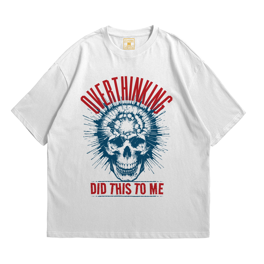 Premium Oversized Cotton Shirt: Overthinking
