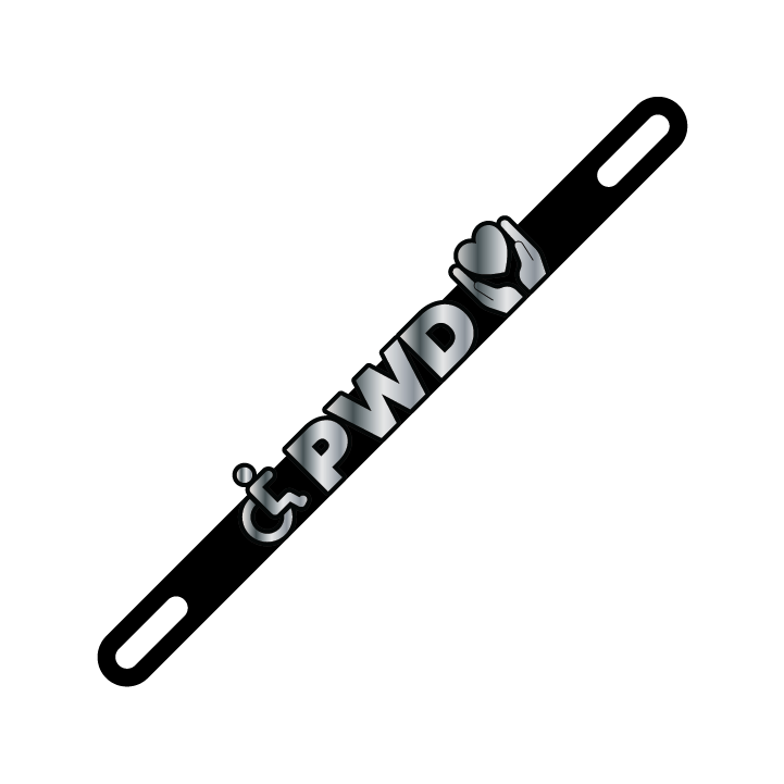 Car Plate Badge: PWD