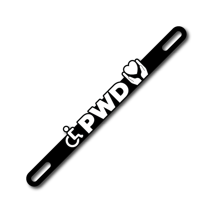 Car Plate Badge: PWD