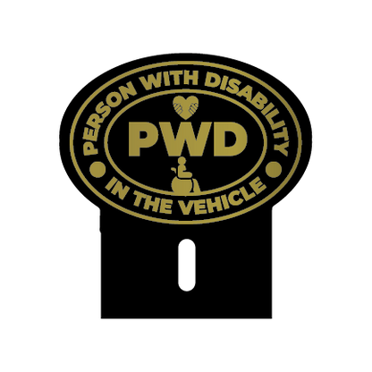 Car Emblem: Person With Disability (PWD) Ver. 1