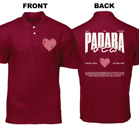 Cotton Polo Shirt: Padaba (Front and Back)