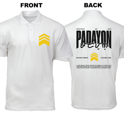 Cotton Polo Shirt: Padayon (Front and Back)