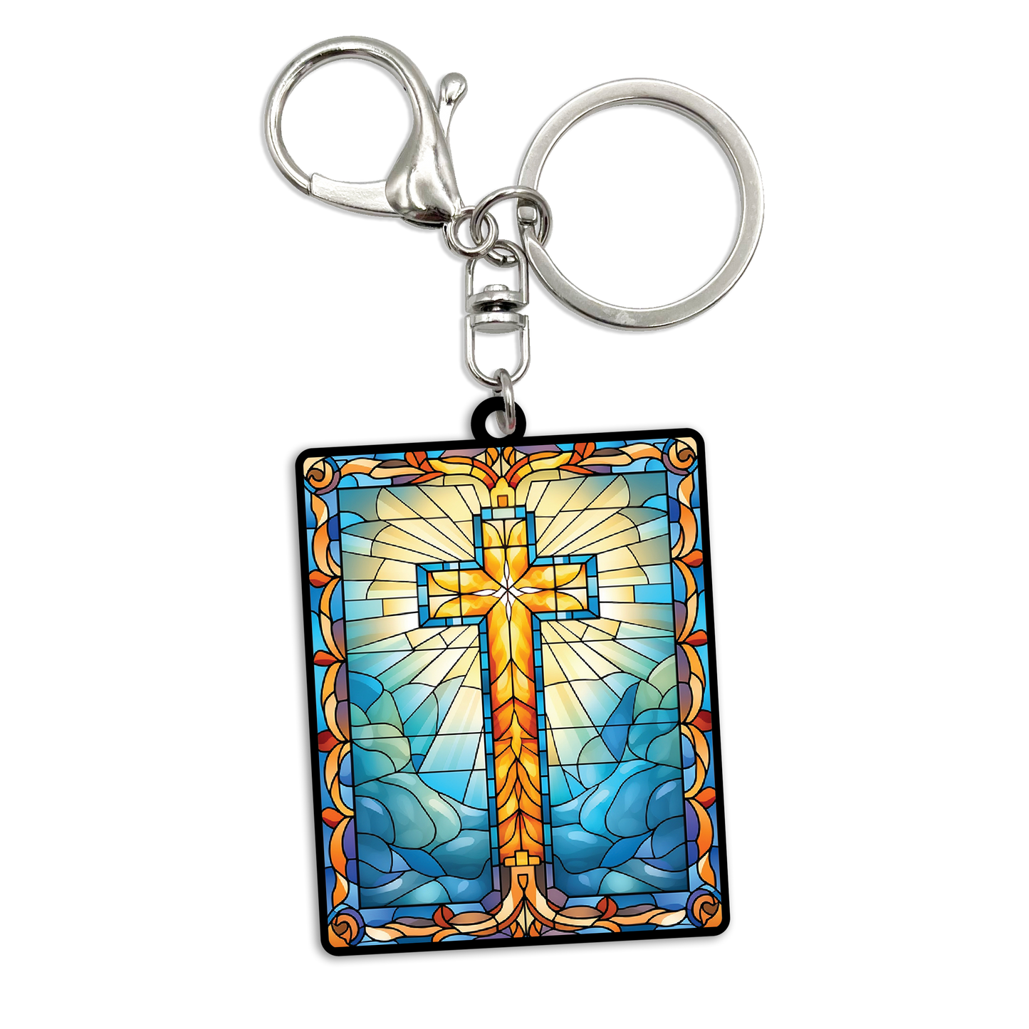 Acrylic Bag Charm: Pale Azure