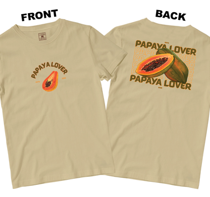 Cotton Shirt: Papaya Lover (Front and Back)