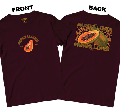 Cotton Shirt: Papaya Lover (Front and Back)