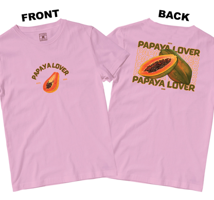 Cotton Shirt: Papaya Lover (Front and Back)