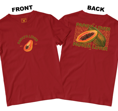 Cotton Shirt: Papaya Lover (Front and Back)