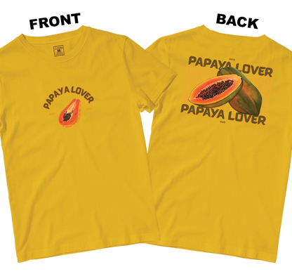 Cotton Shirt: Papaya Lover (Front and Back)
