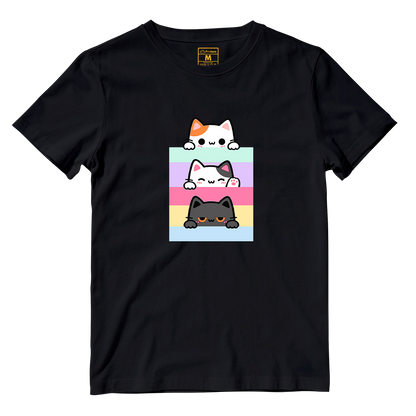 Cotton Shirt: Pastel Cats