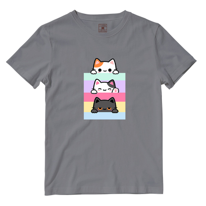 Cotton Shirt: Pastel Cats