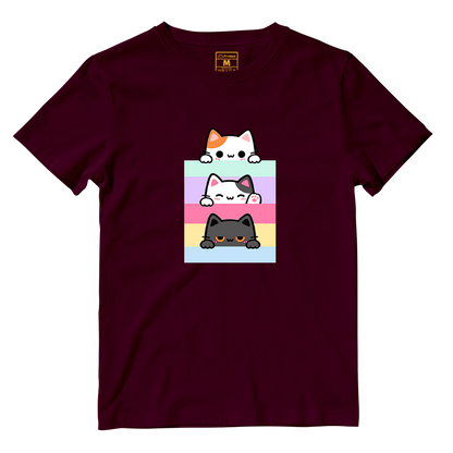 Cotton Shirt: Pastel Cats