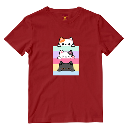 Cotton Shirt: Pastel Cats