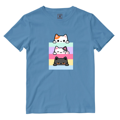Cotton Shirt: Pastel Cats