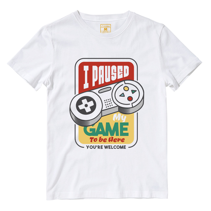 Cotton Shirt: Paused Game Retro