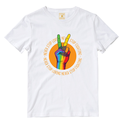 Cotton Shirt: Peace Sign