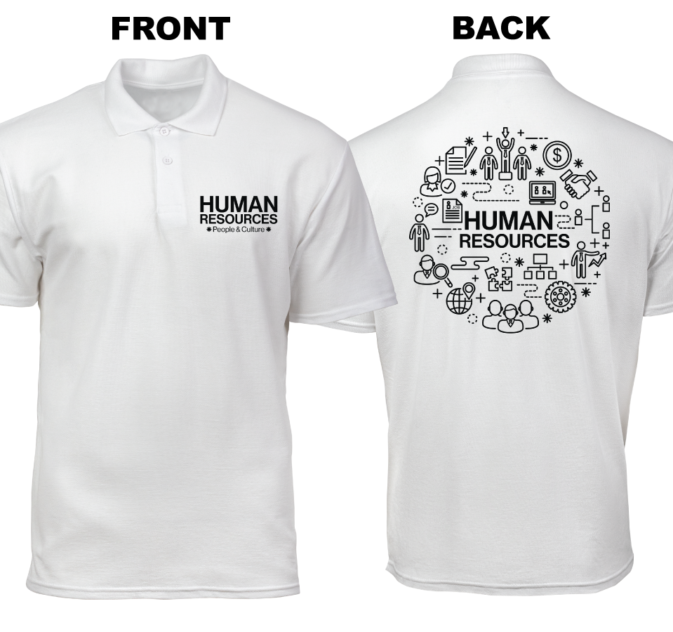 Cotton Polo Shirt: People and Culture (Front and Back)