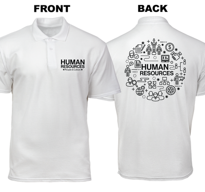 Cotton Polo Shirt: People and Culture (Front and Back)
