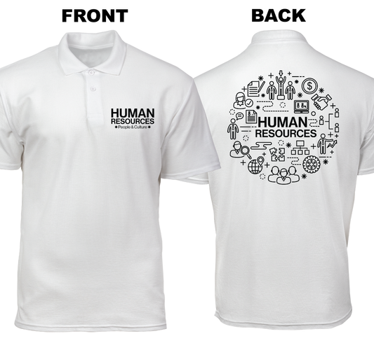 Cotton Polo Shirt: People and Culture (Front and Back)