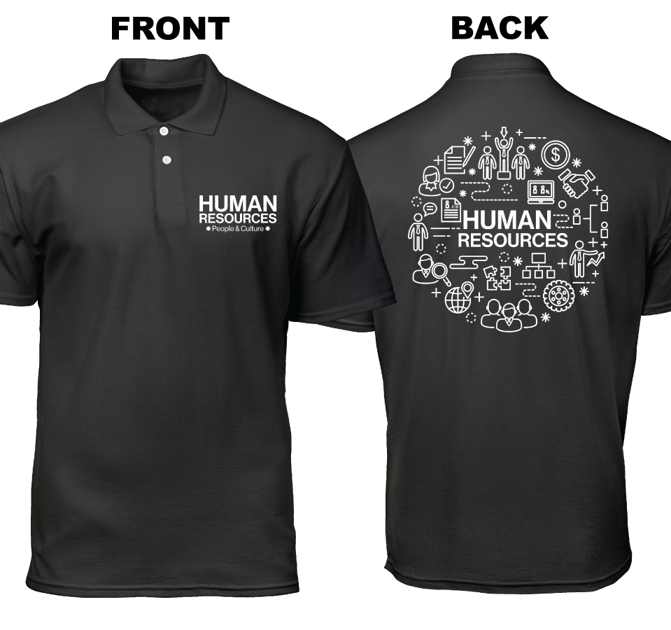 Cotton Polo Shirt: People and Culture (Front and Back)