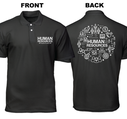Cotton Polo Shirt: People and Culture (Front and Back)