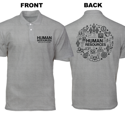 Cotton Polo Shirt: People and Culture (Front and Back)