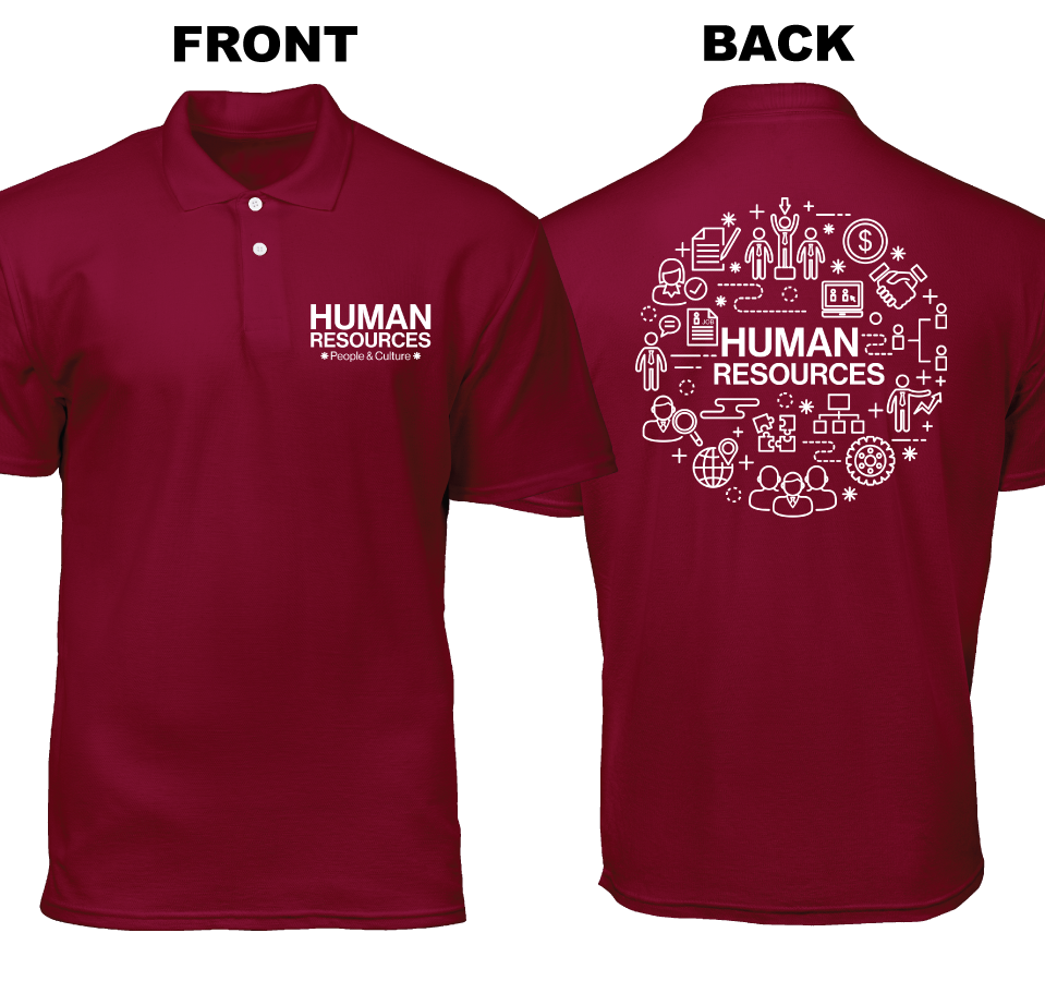 Cotton Polo Shirt: People and Culture (Front and Back)