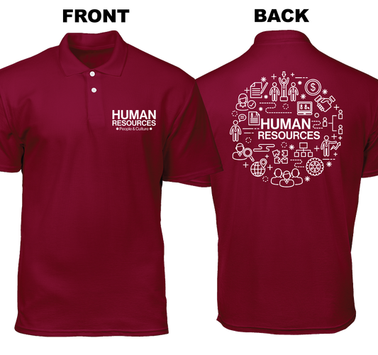 Cotton Polo Shirt: People and Culture (Front and Back)