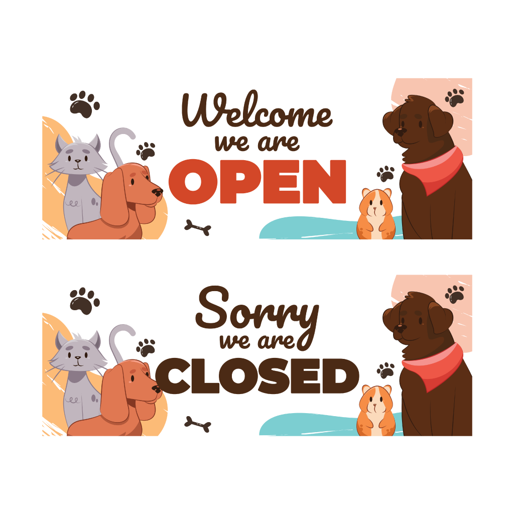 Door Sign: Pets