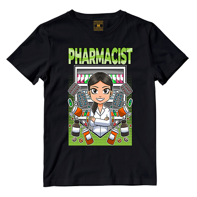 Cotton Shirt: Pharmacist Female Green