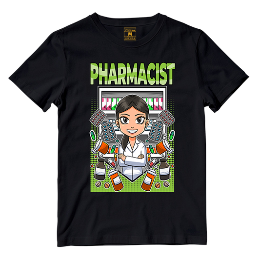 Cotton Shirt: Pharmacist Female Green