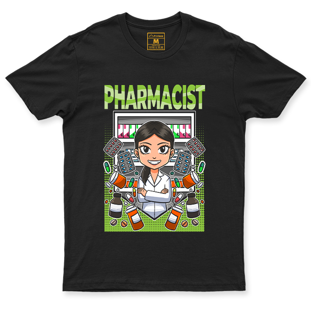 Pharmacist Green Female Spandex Shirt