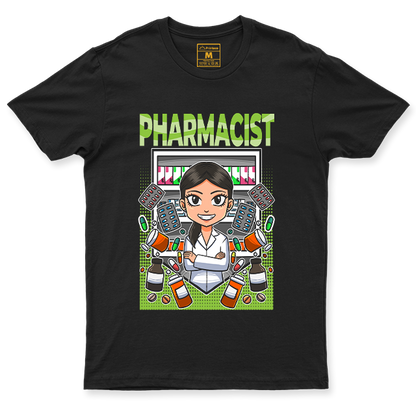 Pharmacist Green Female Spandex Shirt