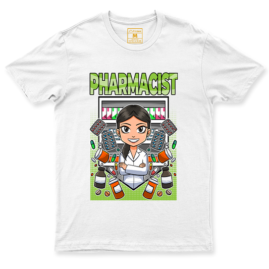 C. Spandex Shirt: Pharmacist Green Female