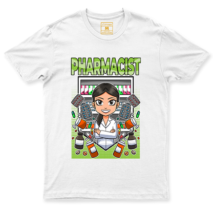 C. Spandex Shirt: Pharmacist Green Female