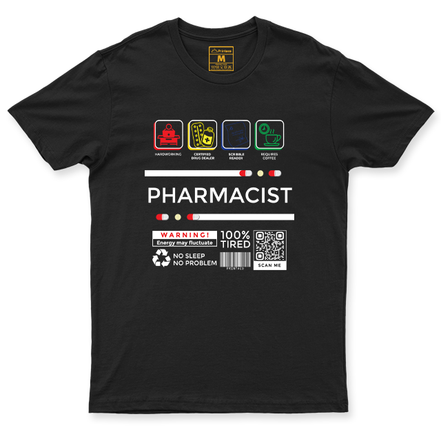 C.Spandex Shirt: Pharmacist Label