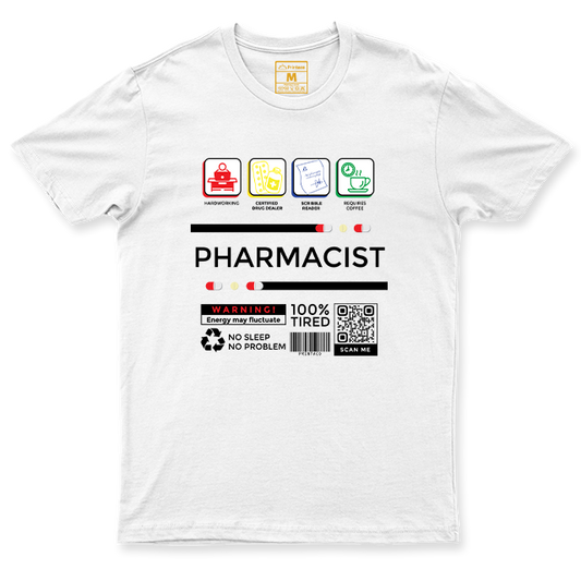 C.Spandex Shirt: Pharmacist Label