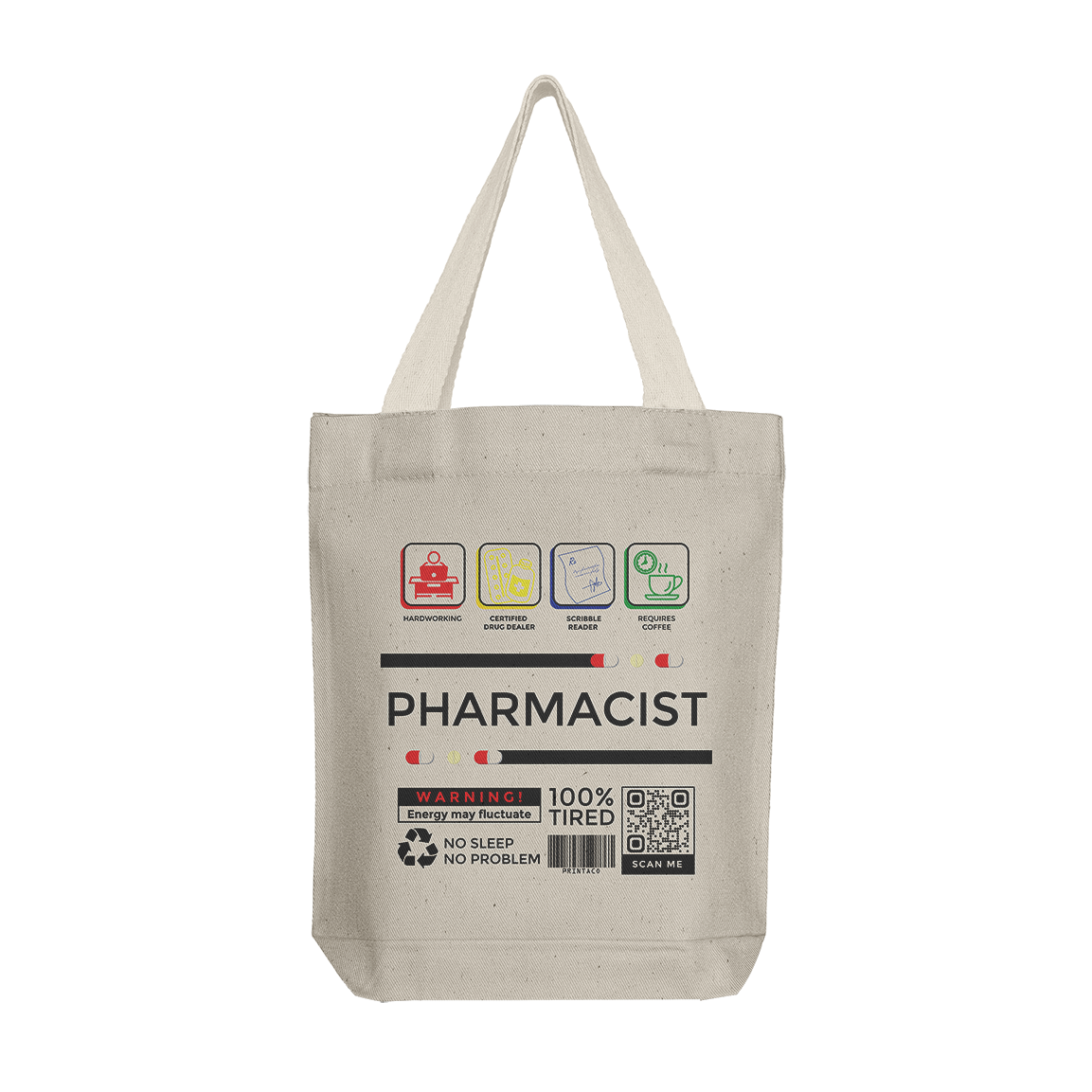 Pharmacist Label Tote Bag