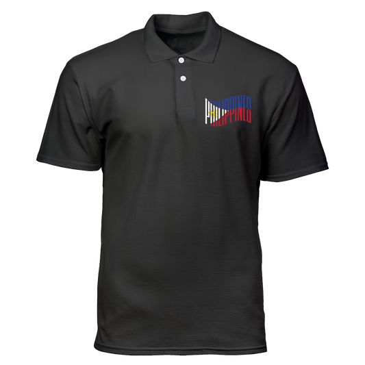 Cotton Polo Shirt: Philippine Flag