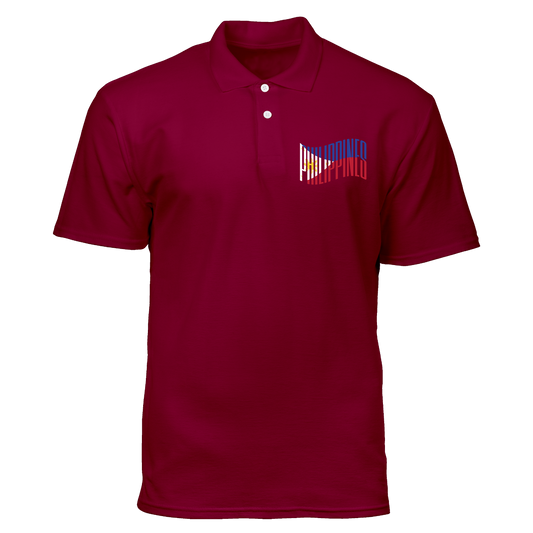 Cotton Polo Shirt: Philippine Flag