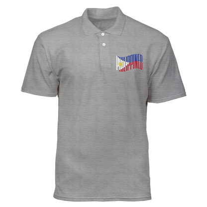 Cotton Polo Shirt: Philippine Flag
