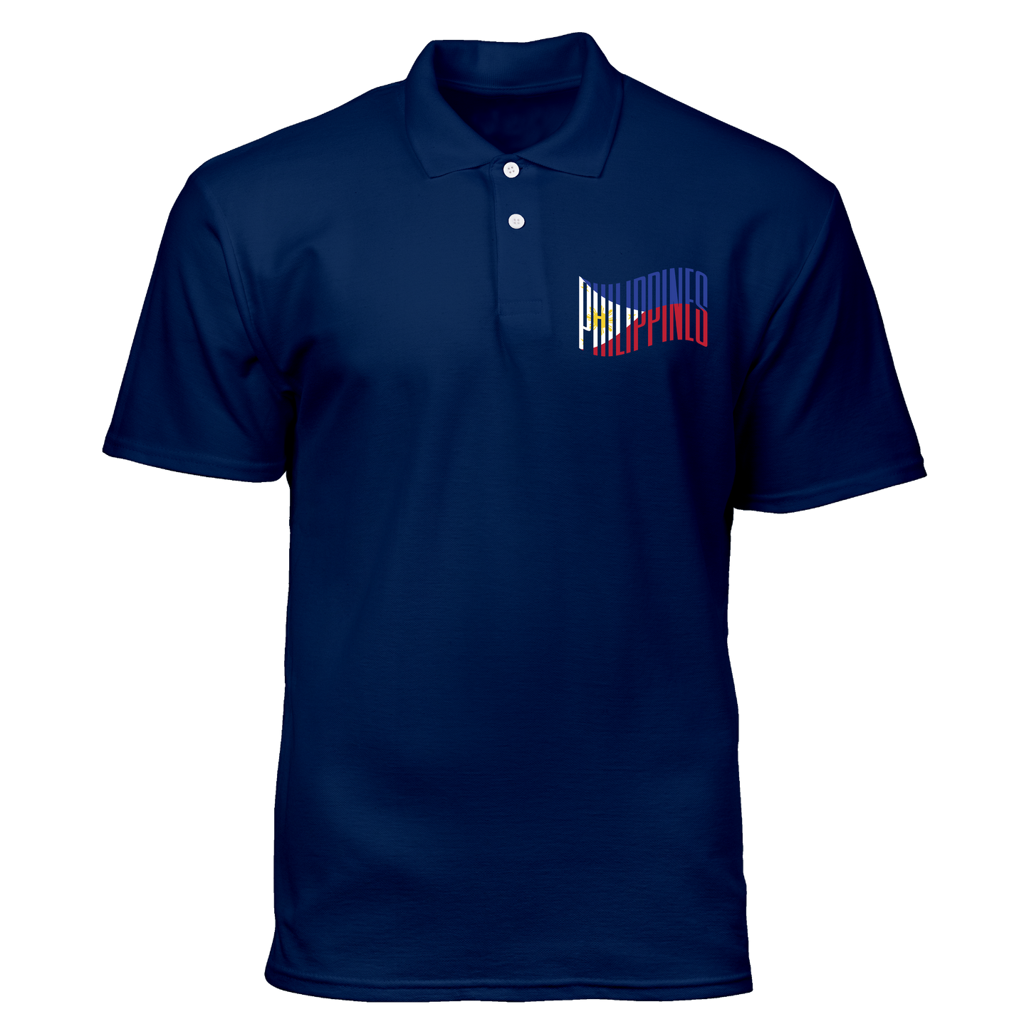 Cotton Polo Shirt: Philippine Flag