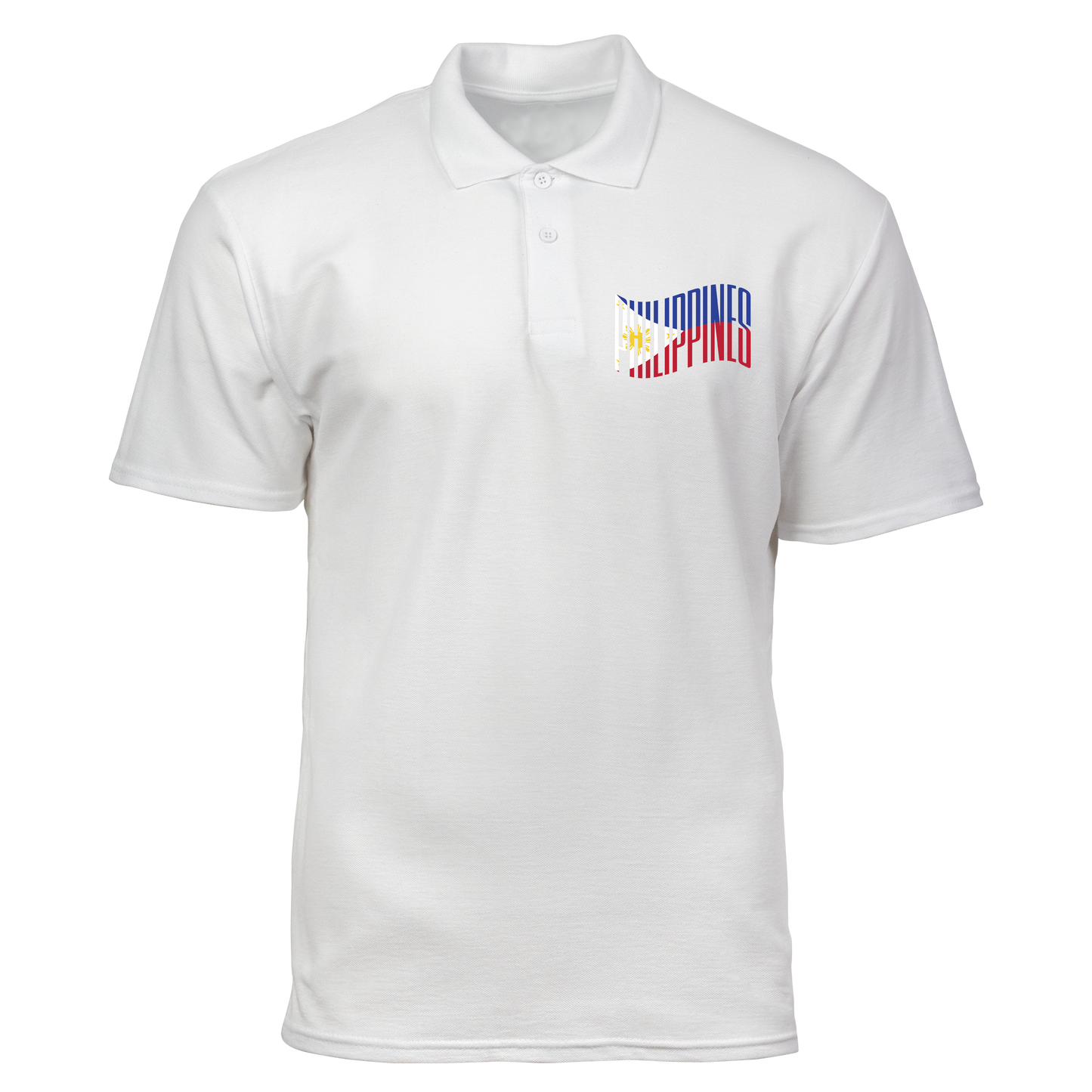 Cotton Polo Shirt: Philippine Flag