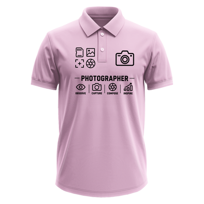 Drifit Polo Shirt: Photographer Icons