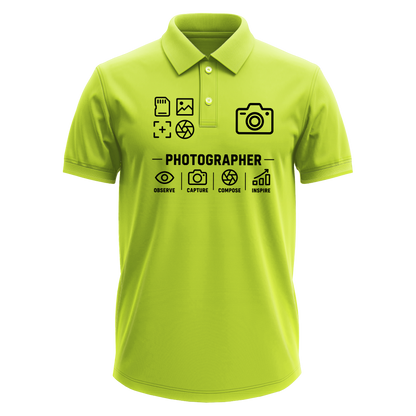 Drifit Polo Shirt: Photographer Icons