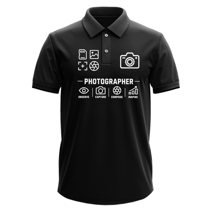 Drifit Polo Shirt: Photographer Icons